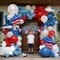 Red Blue White Balloon Garland Double Stuffed Royal Blue Red Balloons Pearl White Sand Pastel Balloon Arch Kit for Birthday Baby Shower 4th of July Patriotic Graduation Party Decorations